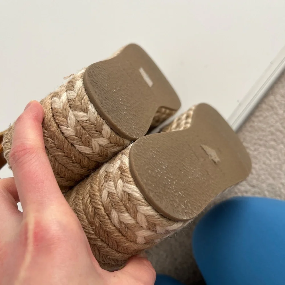 rag & bone Tan Suede Wedge Sandals